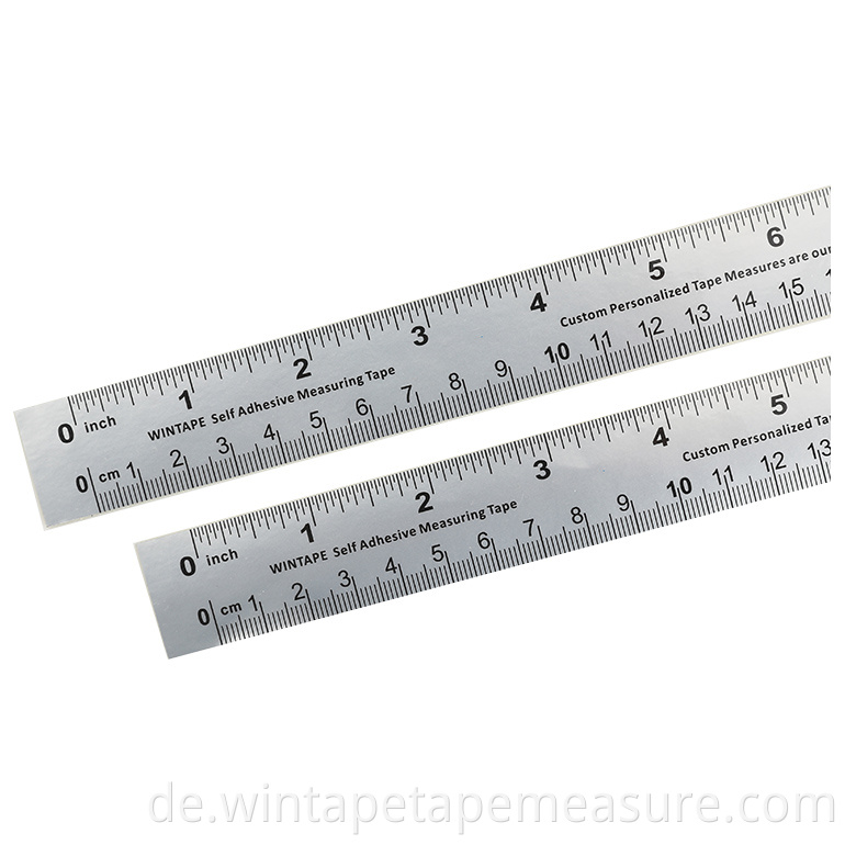 Wintape (25 mm) Breiter Tisch Klebemaßband Lineal Selbstklebendes Maßband 10 Zoll 25 cm Kurz 25 cm lang 1 Zoll